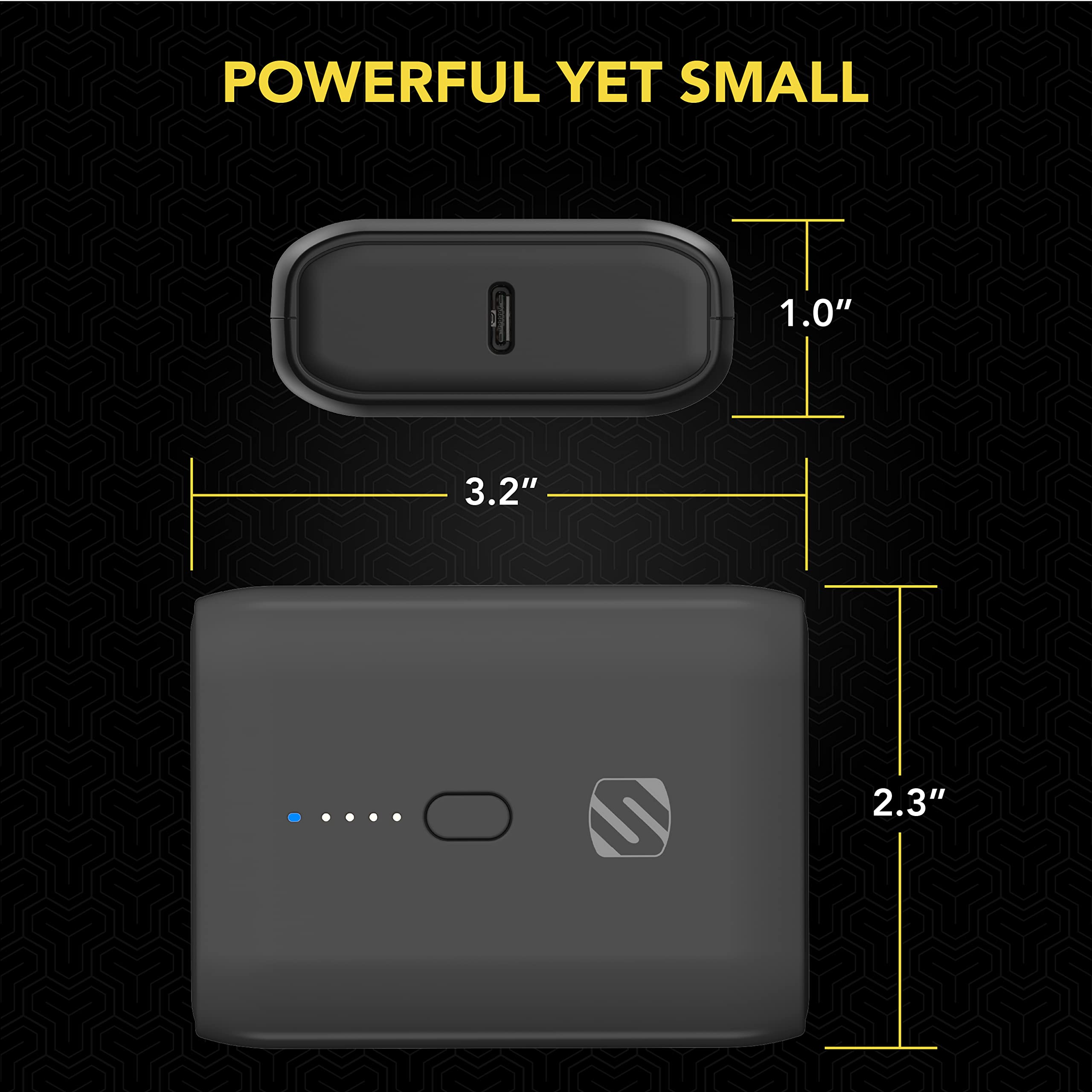Scosche PB10PD-SP GoBat 10000mAh Compact Dual Port Cell Phone Battery Pack, 20W USB-C Power Delivery Fast Charger & 18W USB-A Portable Power Bank, External Battery Compatible w/ Apple iPhone & Android - Image 5